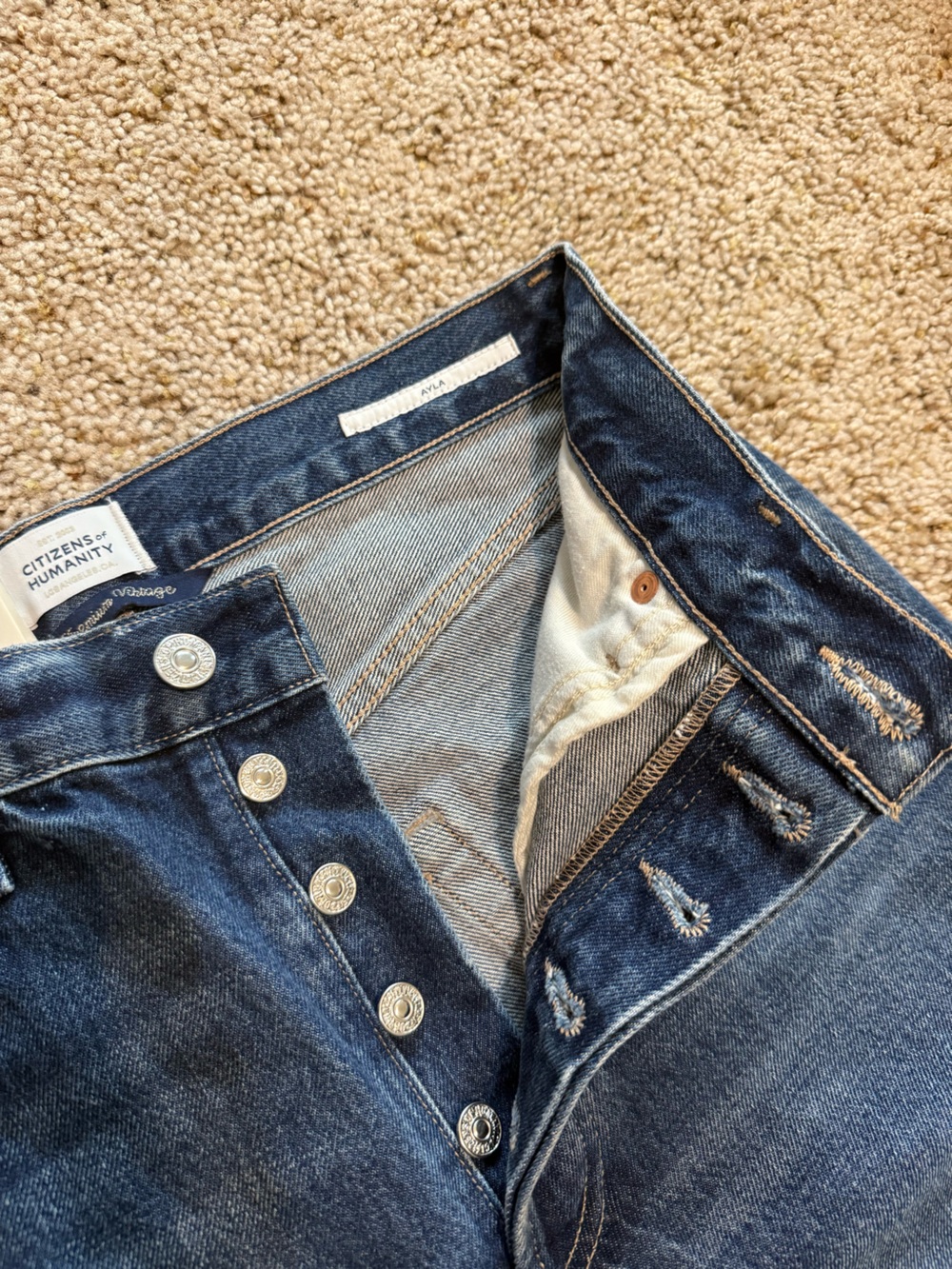NWT Citizens of Humanity Ayla Baggy Jeans in Claremont - Size 26 - Picture 5 of 9